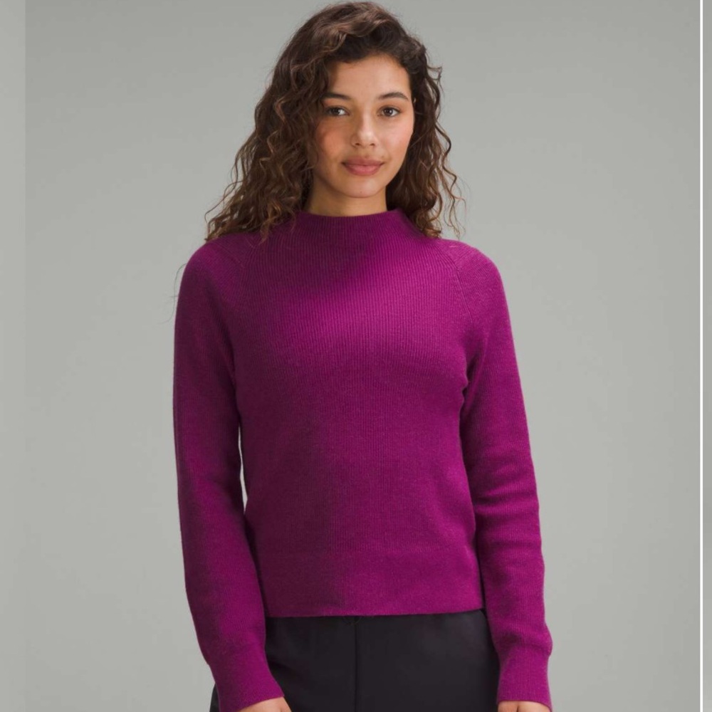 Lululemon Cotton-Blend Mock Neck Sweater Size Small - Picture 2 of 13